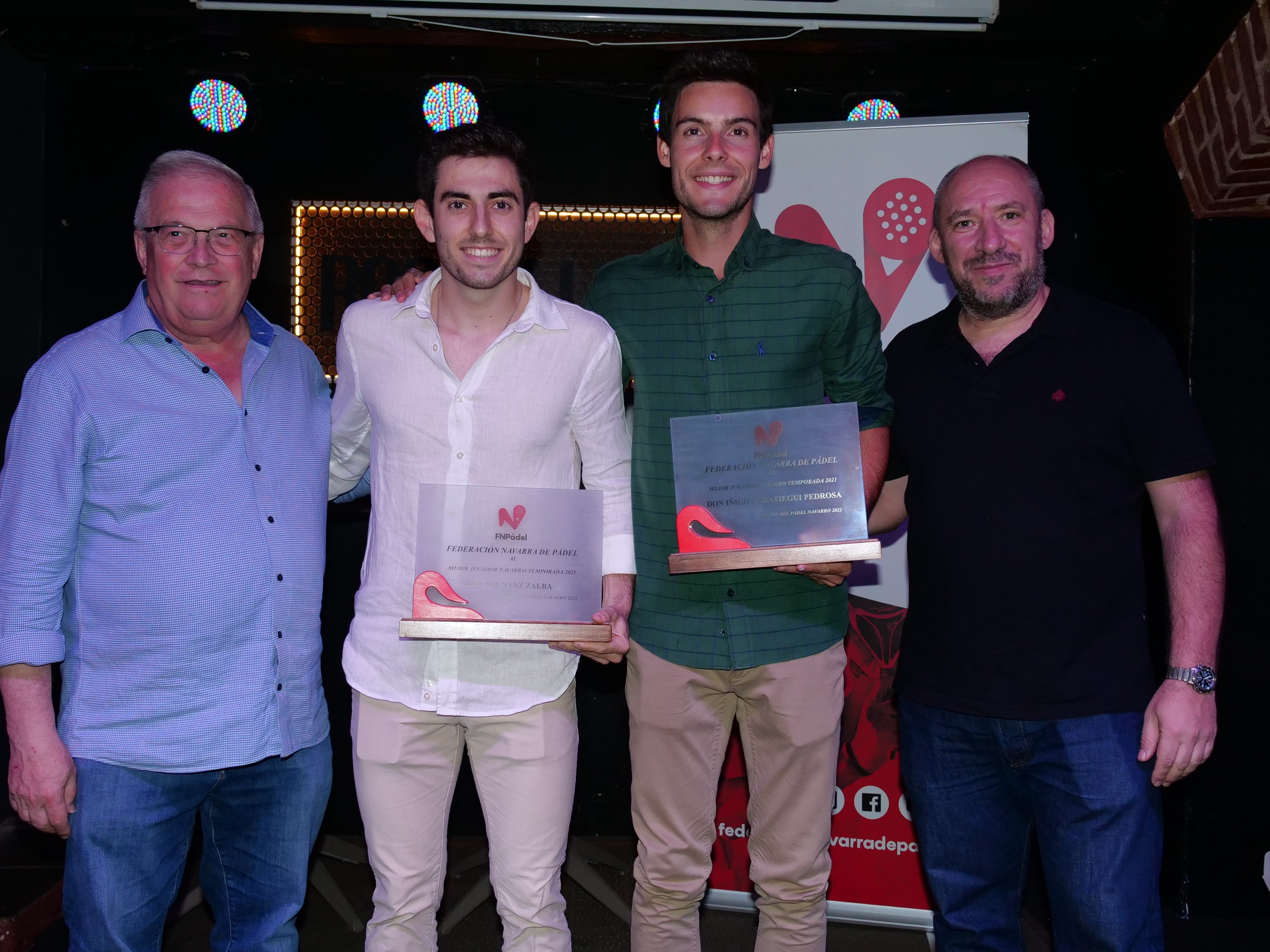 La Federaci&oacute;n Navarra de P&aacute;del premia a los mejores deportistas y clubes de la temporada 2021